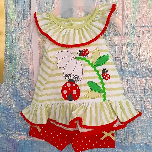 Baby Girl 2pc Shorts Set - Picture 1 of 3